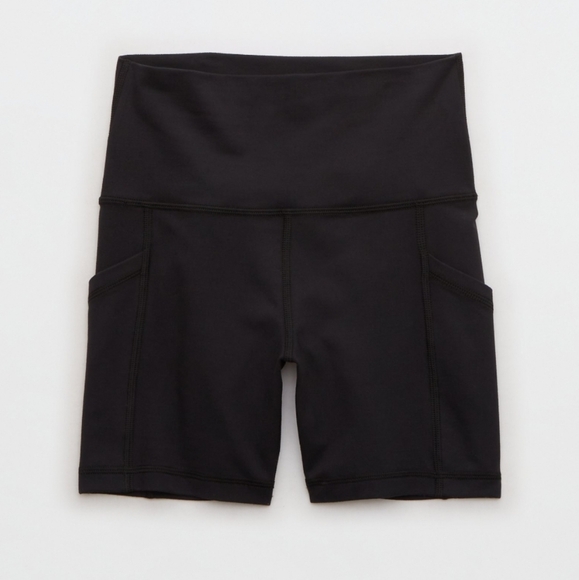 NWT Offline By Aerie Black The Hugger Bike Shorts 5" Inseam L - Picture 3 of 9